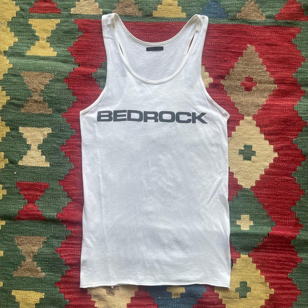 LGB/BEDROCK/ラグランブルー プリントタンクトップ