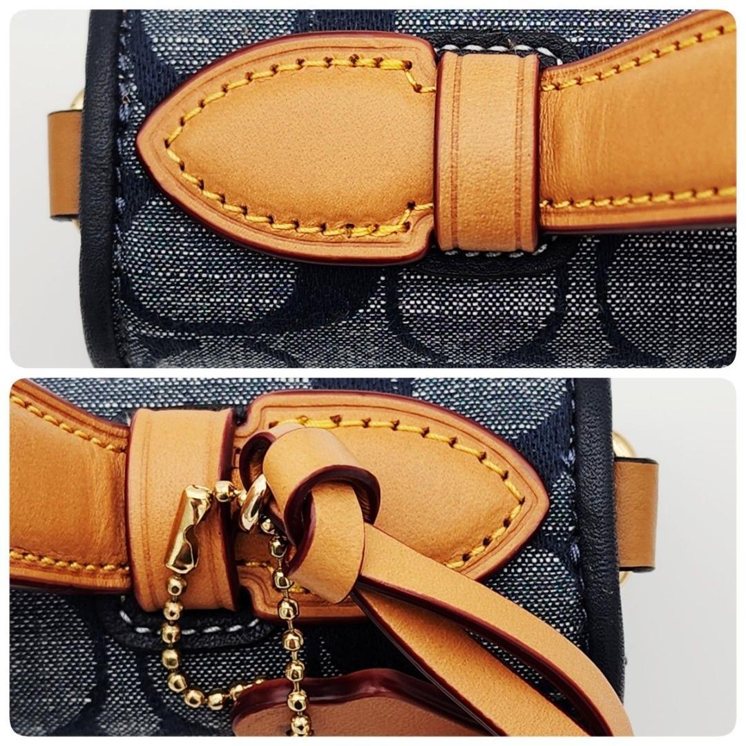 極美品 COACH コーチ クリオ トップ ハンドル シグネチャー C8513.