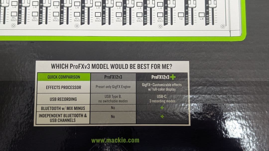 【美品】ProFX12v3+ ミキサー(プラグイン等未使用)