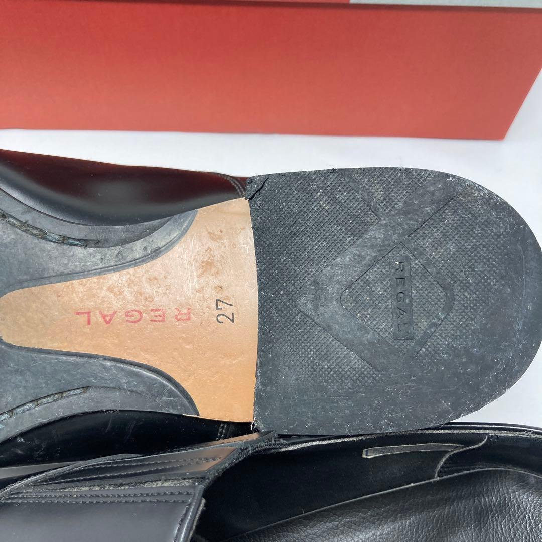 REGAL ブラック ビジネスシューズ　モンクストラップ　27cm