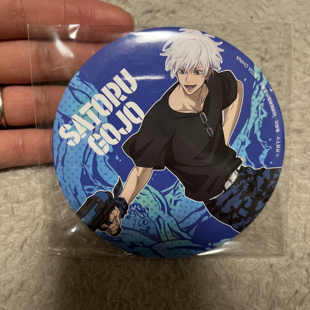 呪術廻戦 セガ ラッキーくじ SPLASH×BATTLE 五条悟 缶バッジ 等