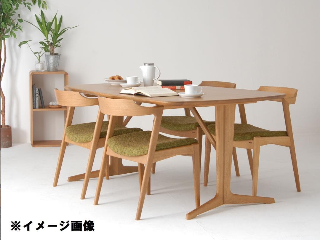 美品‼️日進木工 geppo SEED ダイニングテーブル 2本脚