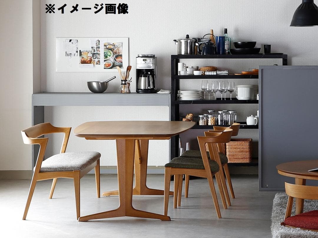 美品‼️日進木工 geppo SEED ダイニングテーブル 2本脚