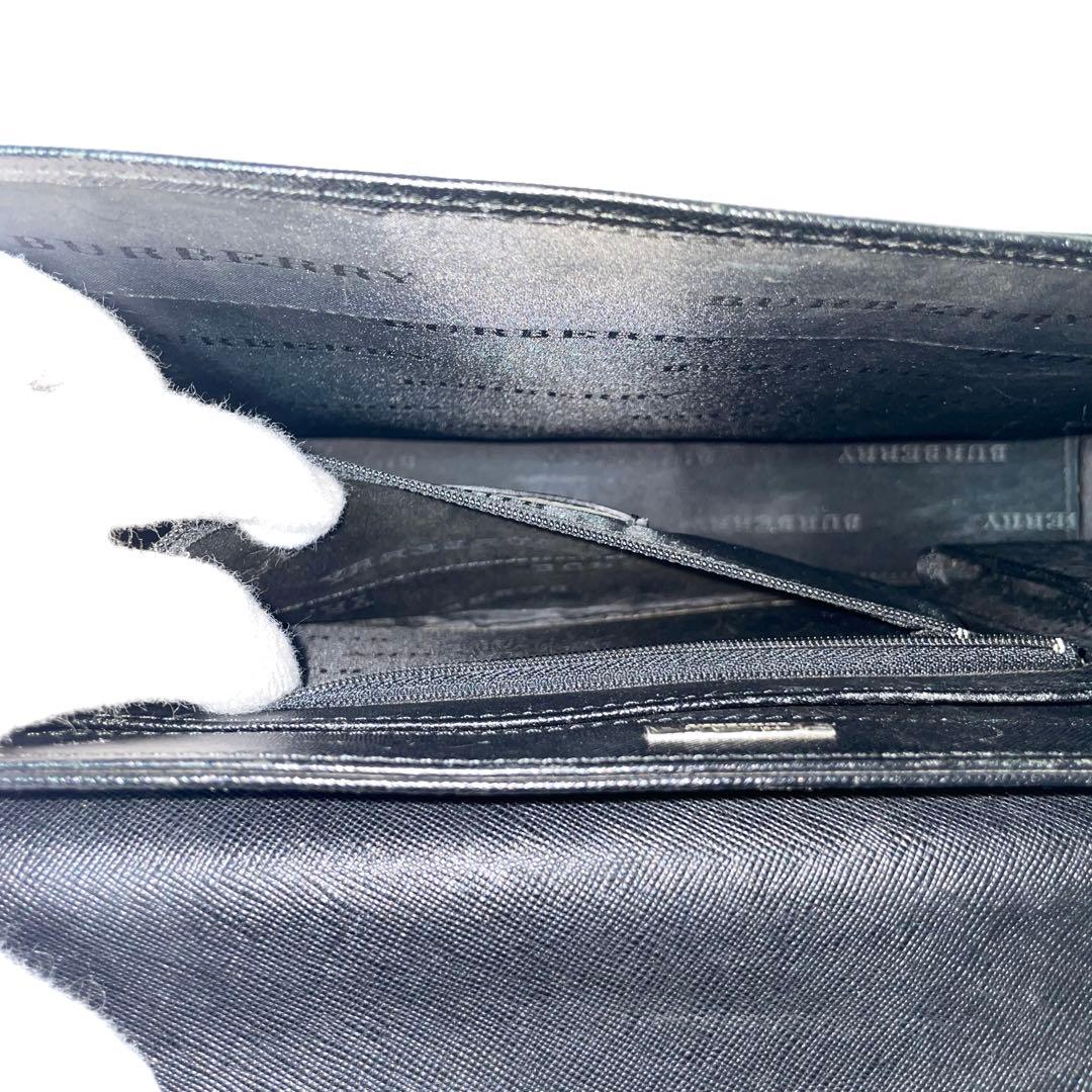 【美品】Burberry バーバリー　ビジネスバッグ　サフィアーノレザー　黒