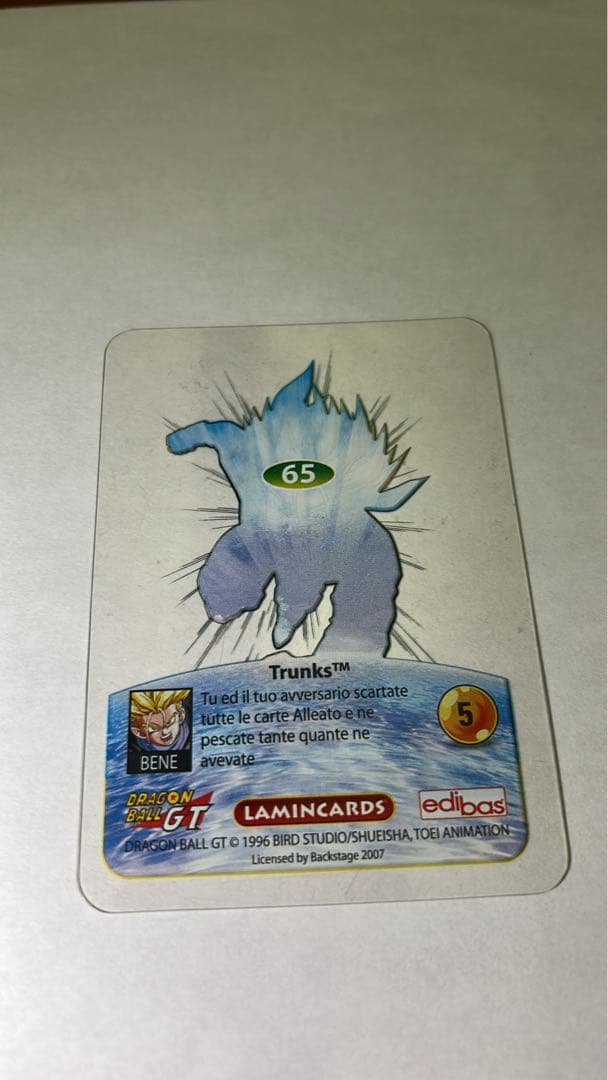 【超激レア・イタリア限定生産】ドラゴンボールGT ラミンカード 100枚＋箱
