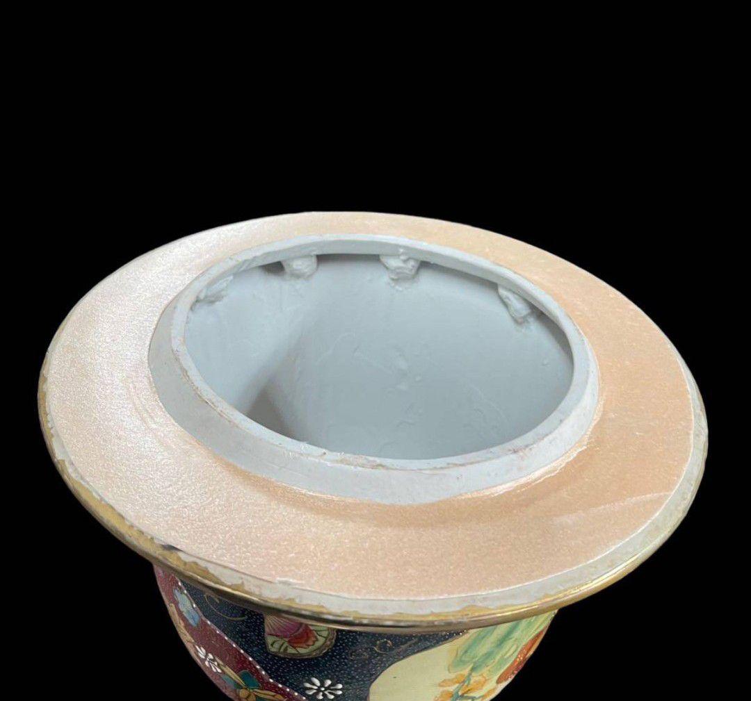 【特大 美品】薩摩焼 沈降壺 高さ約130cm 特大 大型 花瓶 古中国 飾り壺