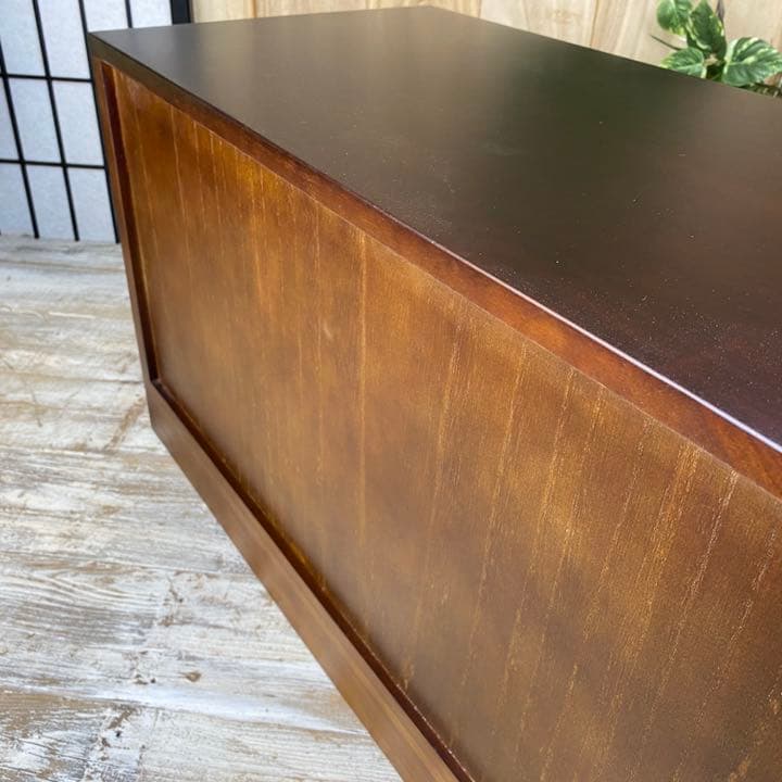 コレクション 民芸家具木製桐材総桐天然無垢和チェスト横長テレビ台