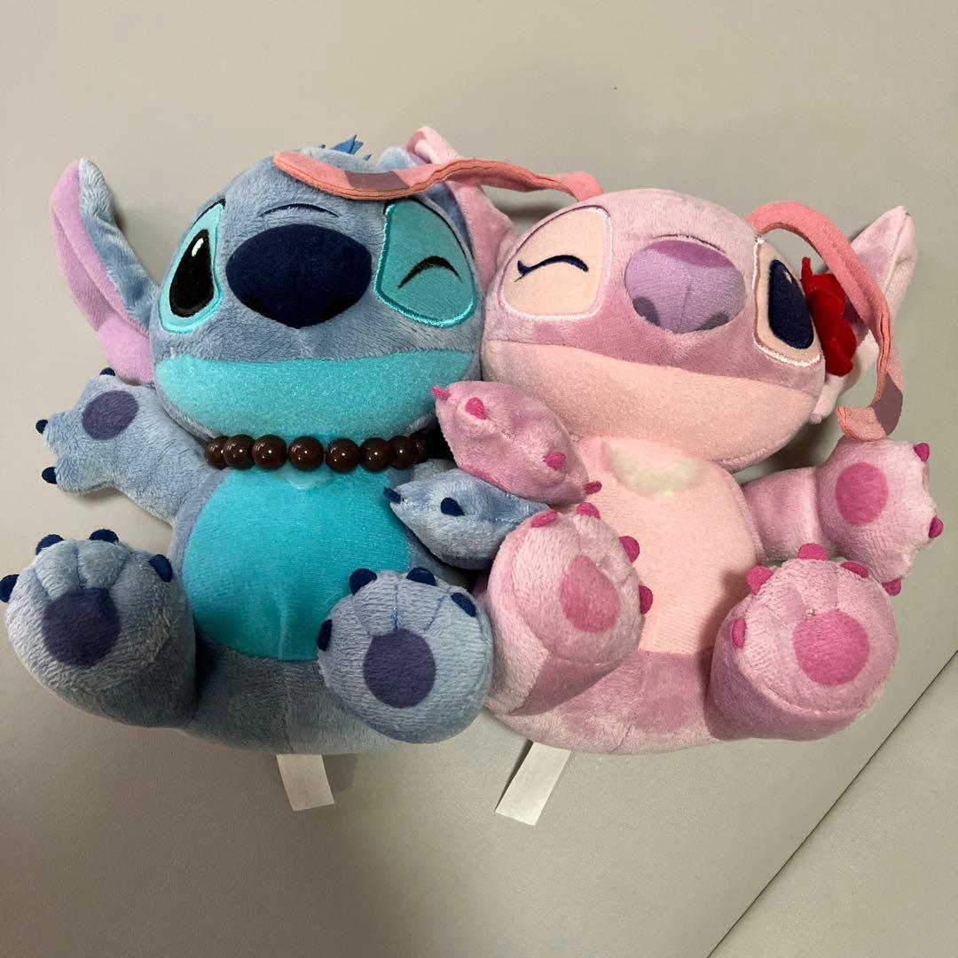 美品】スティッチ&エンジェル ぬいぐるみセット - メルカリ
