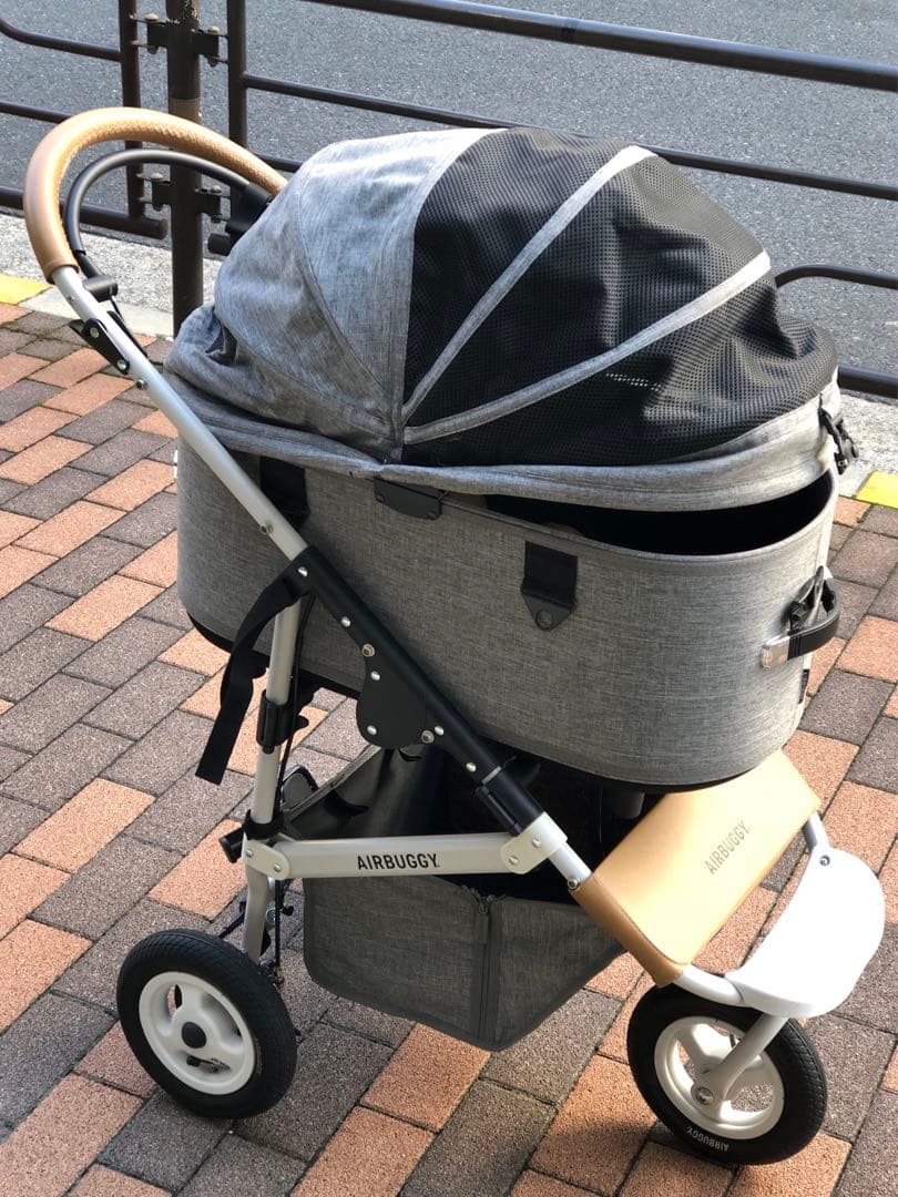 AIRBUGGYエアバギー ペットカート ドーム3 ラージ ブラック 多頭飼い