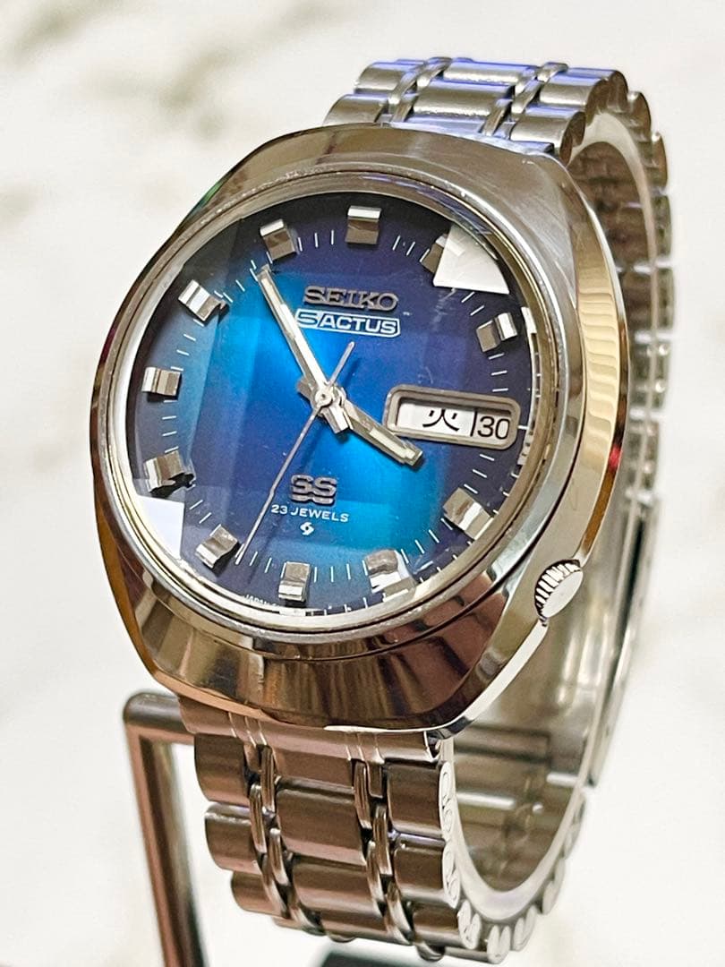 1973年5月製 セイコー5アクタスSS デイデイト 23J 9面カットガラス