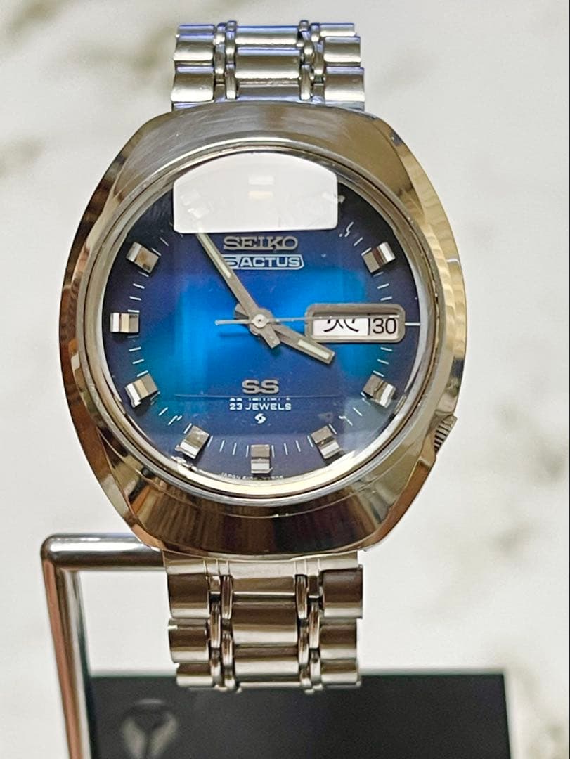 1973年5月製 セイコー5アクタスSS デイデイト 23J 9面カットガラス