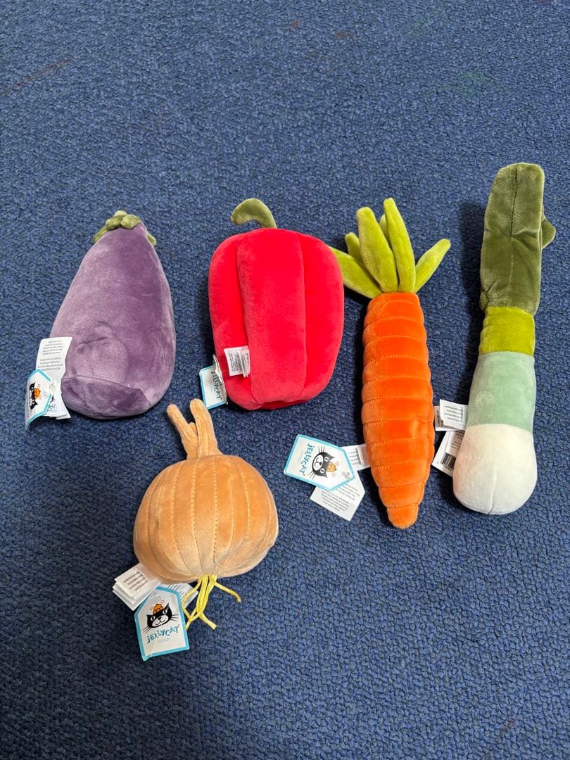 ジェリーキャット 野菜5点セット　ぬいぐるみ
