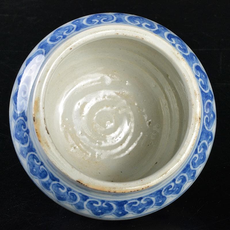 中国 青花山水人物文 小壷 C R6412E - メルカリ