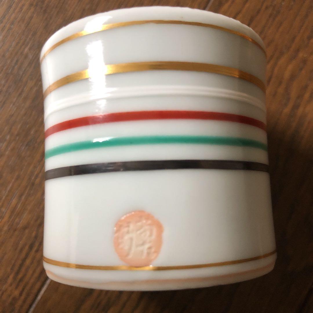 茶道具 蓋置 五彩蓋置 眞葛作