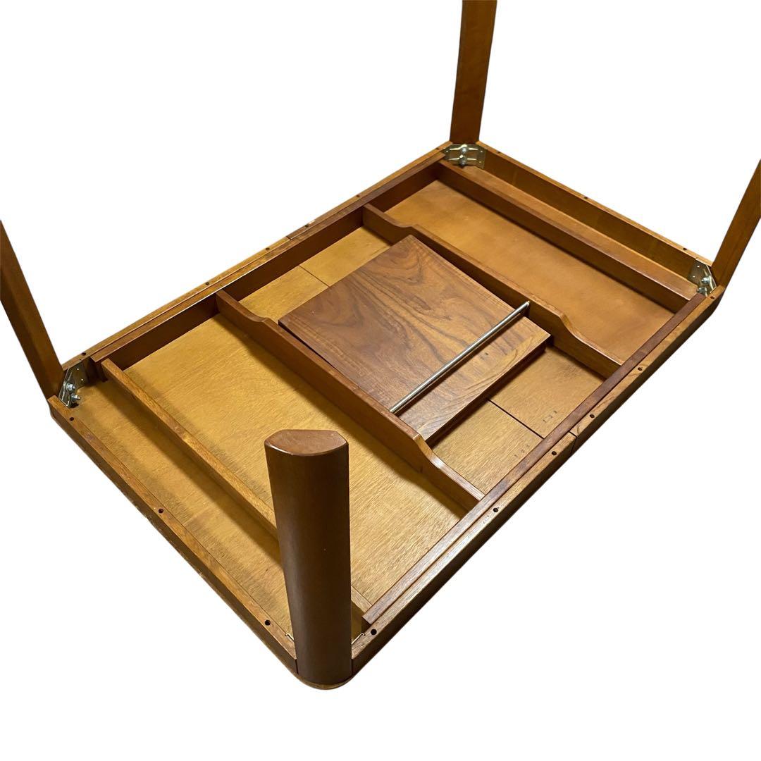 【希少】カリモク エクステンションテーブル　昭和レトロ