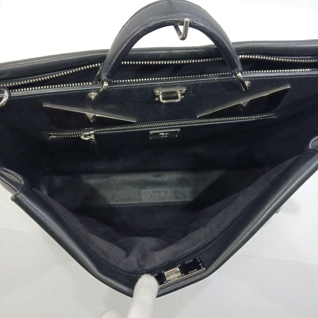 フェンディ ピーカブー モンスター ビジネスバッグ 2way 2室 A4可 黒