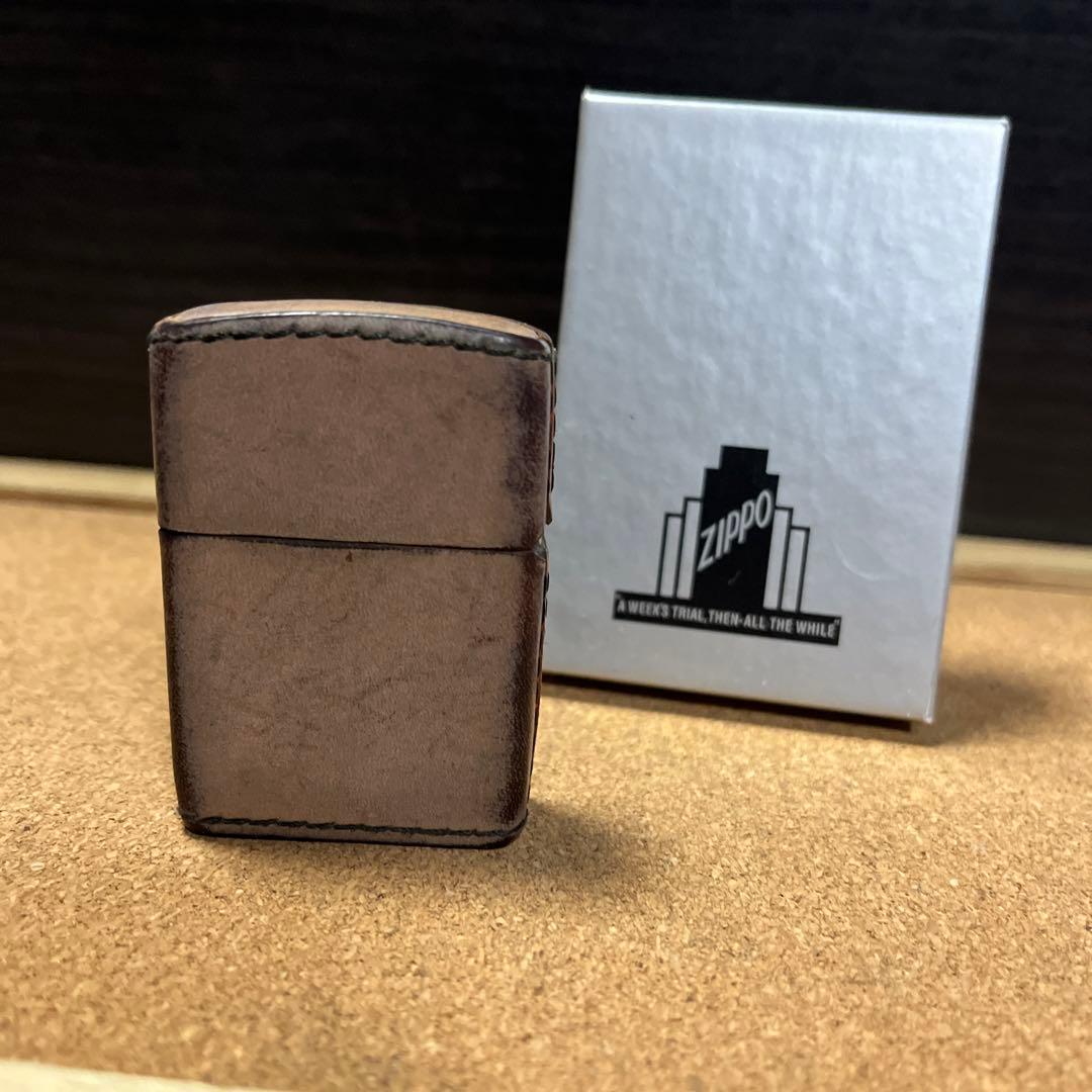 希少　HOPE ホープ　zippo 革　レザー