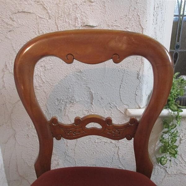 イギリス アンティーク 家具 バルーンバックチェア 椅子 イス 英国 4303e