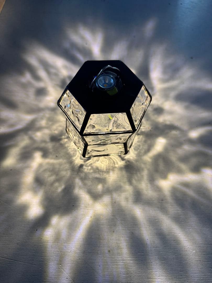 けーさん専用 peanuts clearー ステンドグラス ゴールゼロLEDラン