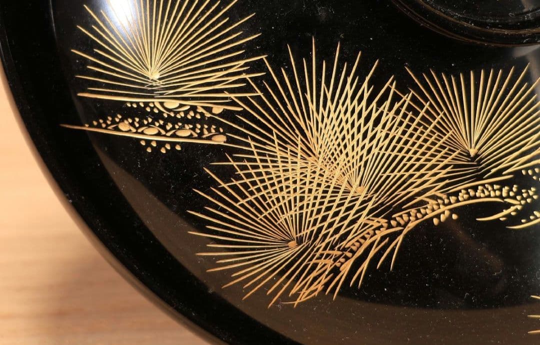 【良品】輪島塗/吸物椀/松鶴/沈金/時絵/5客セット漆食器