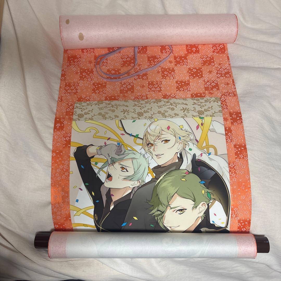 刀剣乱舞 一周年記念祝画 シラノ先生　膝丸・髭切・鶯丸　掛け軸