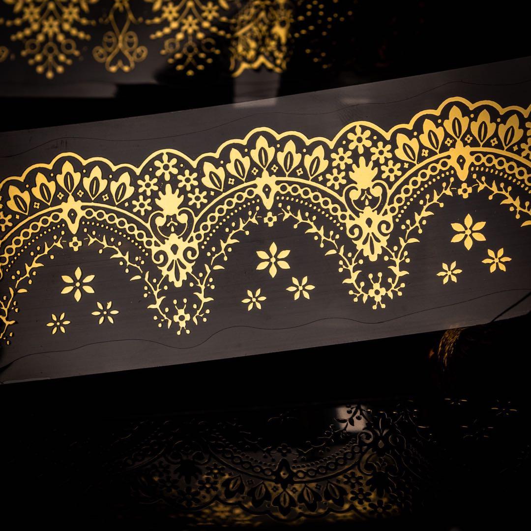 5s-19 ／コラージュ素材 ゴールド マスキングテープ 海外マステ まとめ