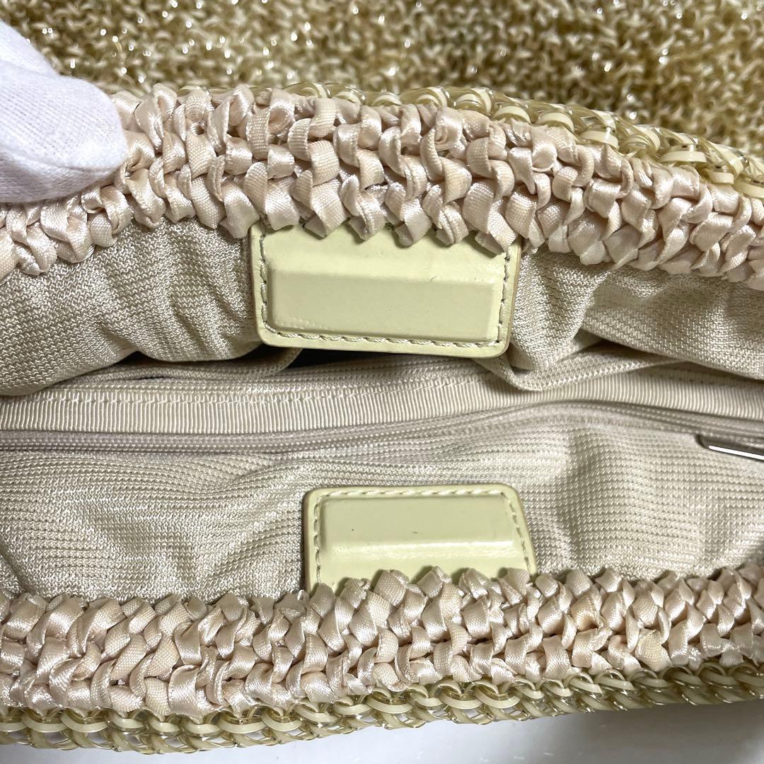 アンテプリマ ワイヤーバッグ ゴールド チャーム付き