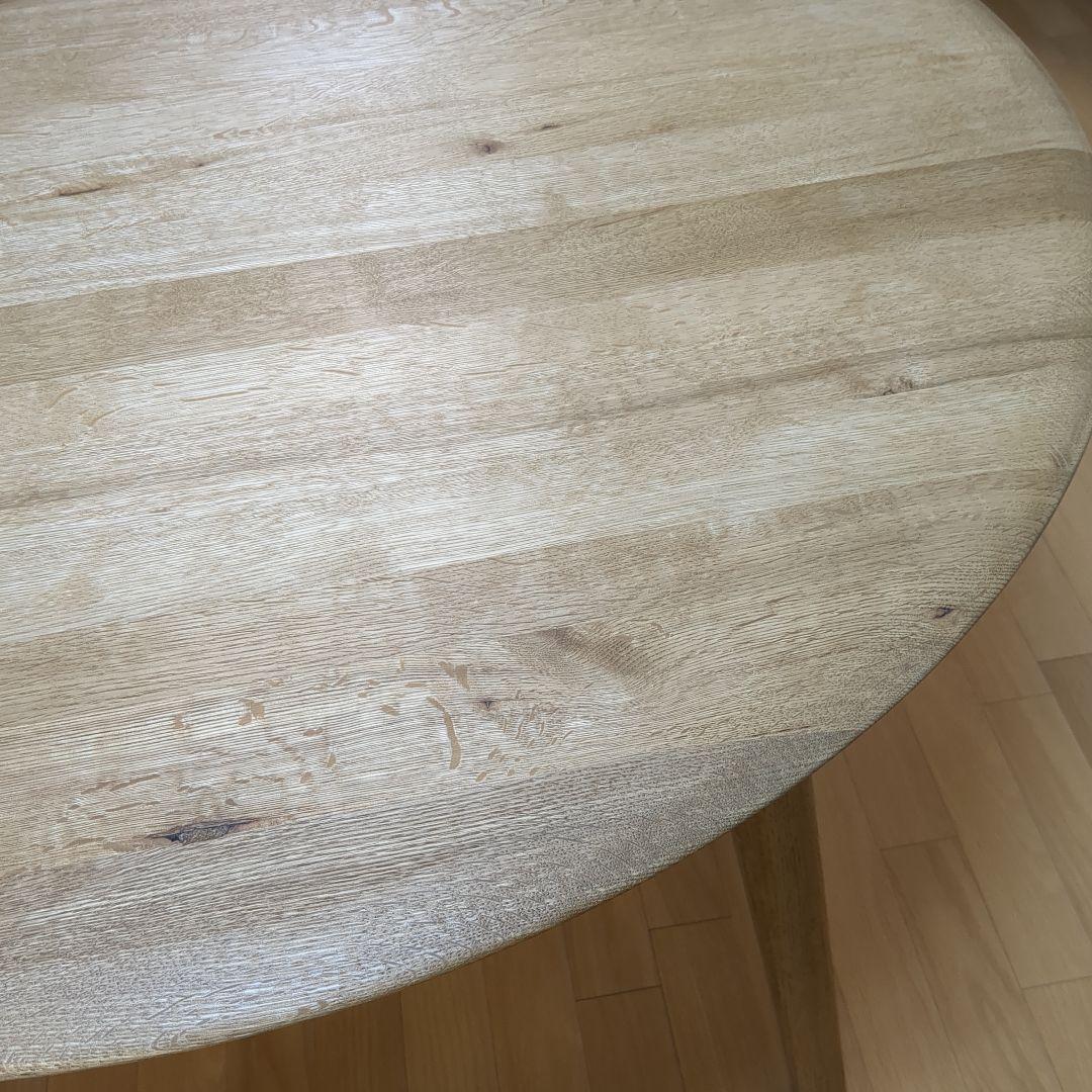 関家具 クラッシュゲート イージーライフ 円形木製ダイニングテーブル デッケ