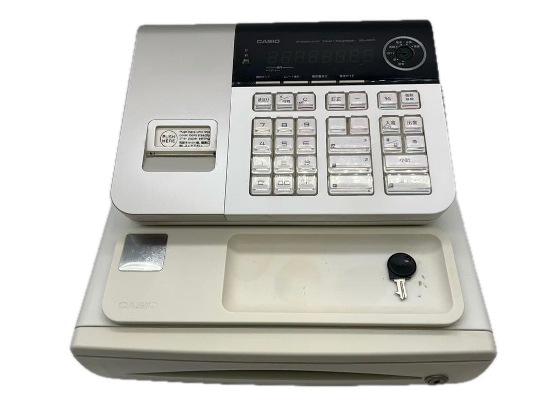 CASIO 電子レジスター SE-S20 鍵1個付 レジ カシオ -198- 店舗用品