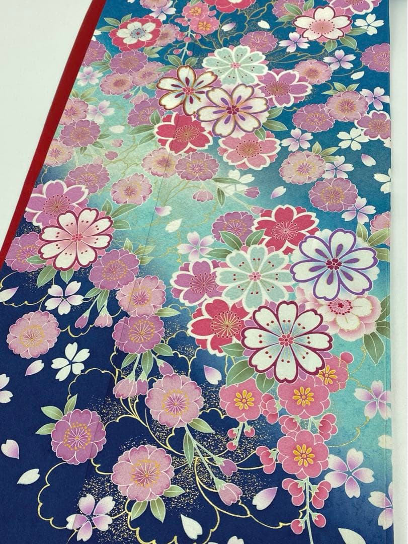 振袖 豪華 金駒 金彩 紋意匠 桜文様 身丈164cm 撥水加工済