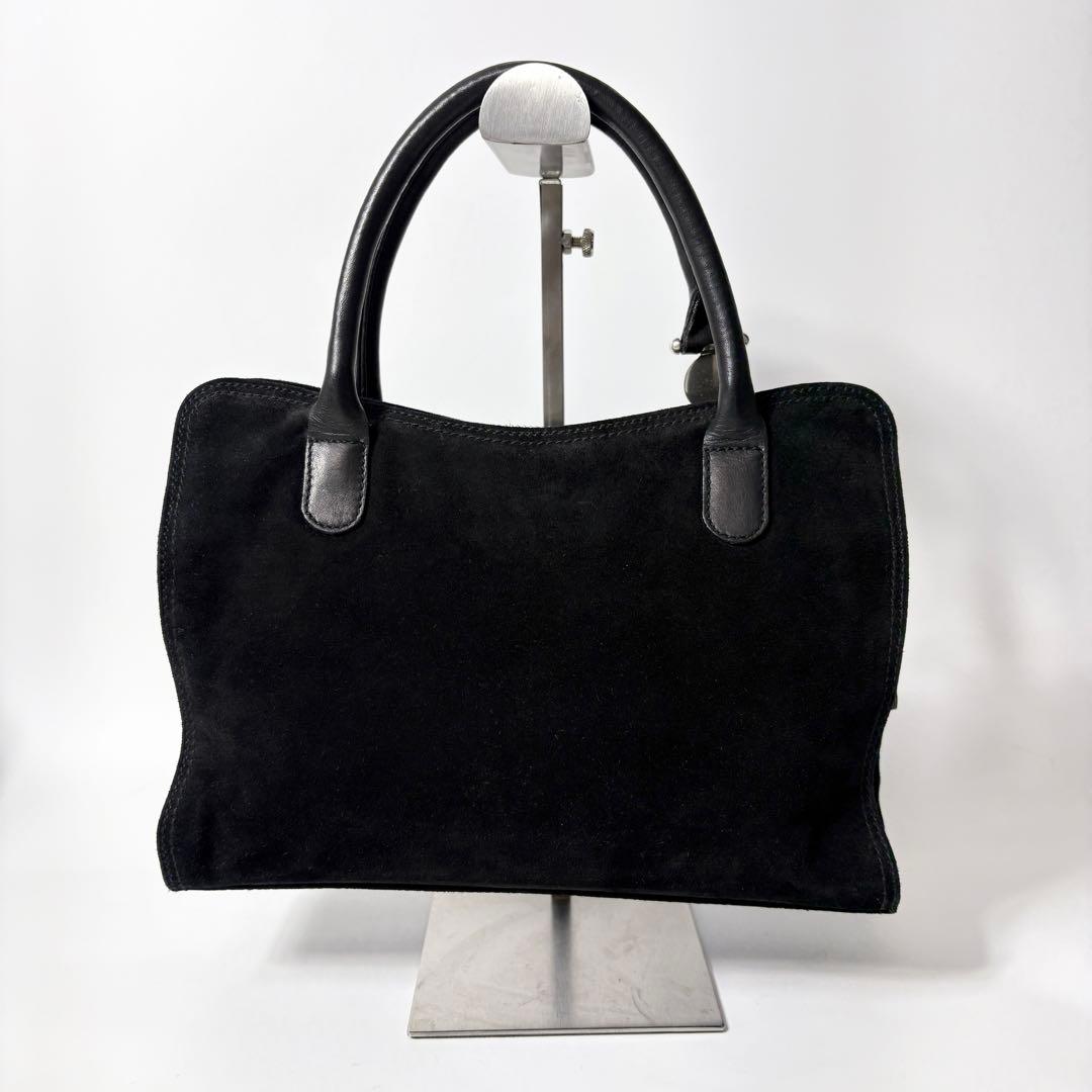 ラルフローレン　スエード×レザー　ブラック　2wayショルダーバッグ