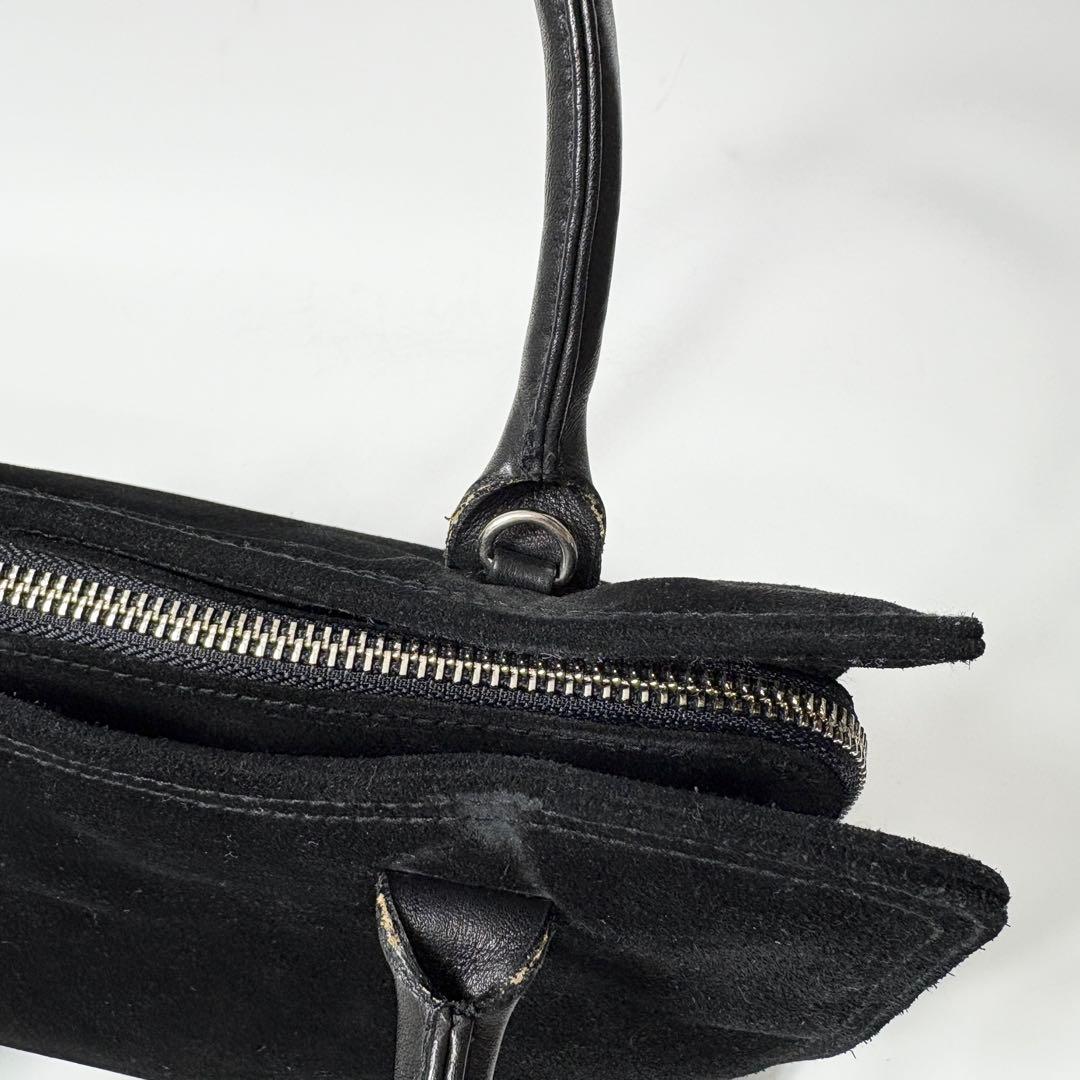 ラルフローレン　スエード×レザー　ブラック　2wayショルダーバッグ