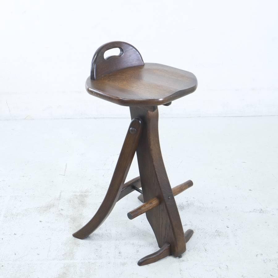 オランダ製 DIANA ディアナ オーク無垢 カウンターチェア ハイスツール 2