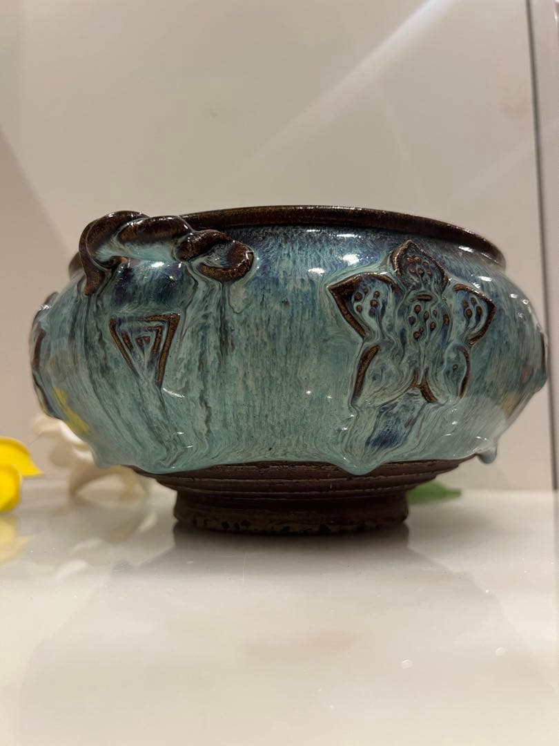 中国宋元明朝 の鈞窯香炉　中国骨董　古美術　唐物　中国美術品　青磁 ★ 江戸骨董