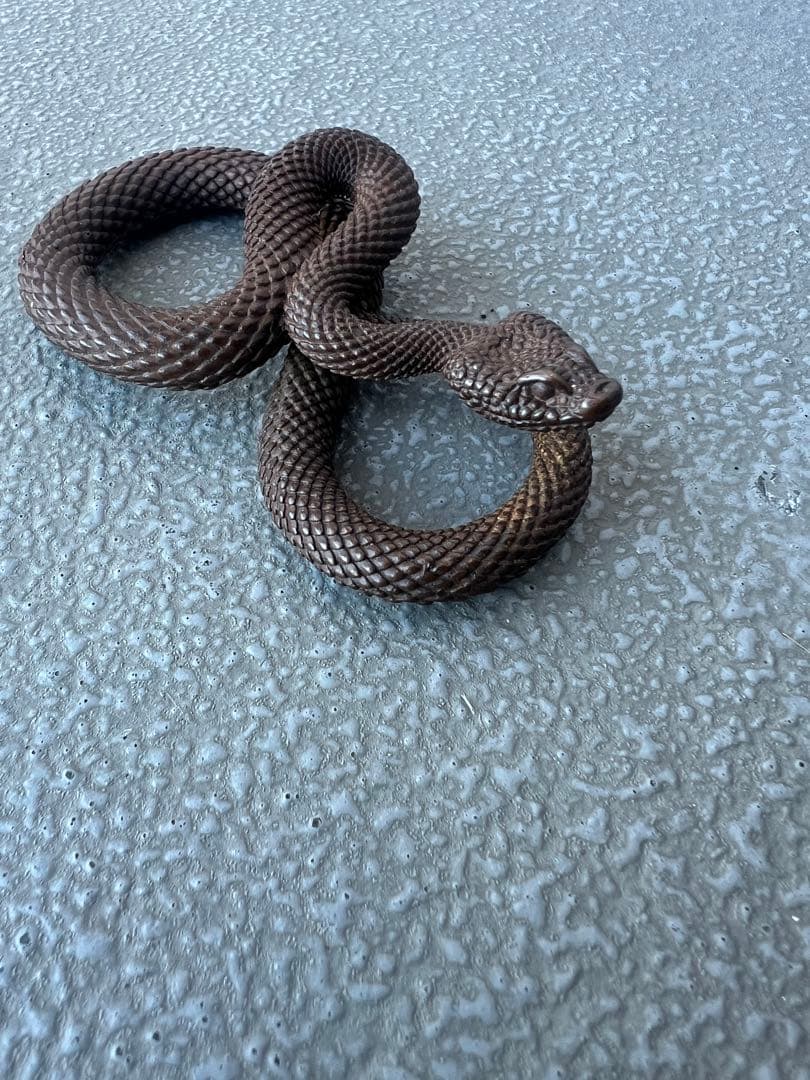 銅製 蛇 置物 107.5g