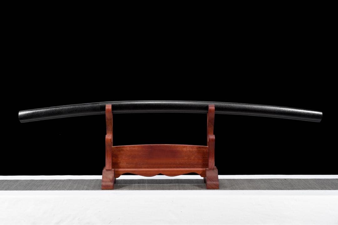 黑武士 二尺四寸 居合刀 黒石目鞘 模擬刀 日本刀 模造刀 稽古