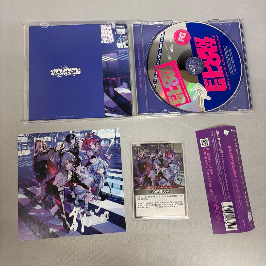綺々羅々ヴィヴィ 直筆サイン FLOWGLOW 1st アルバム EC数量限定