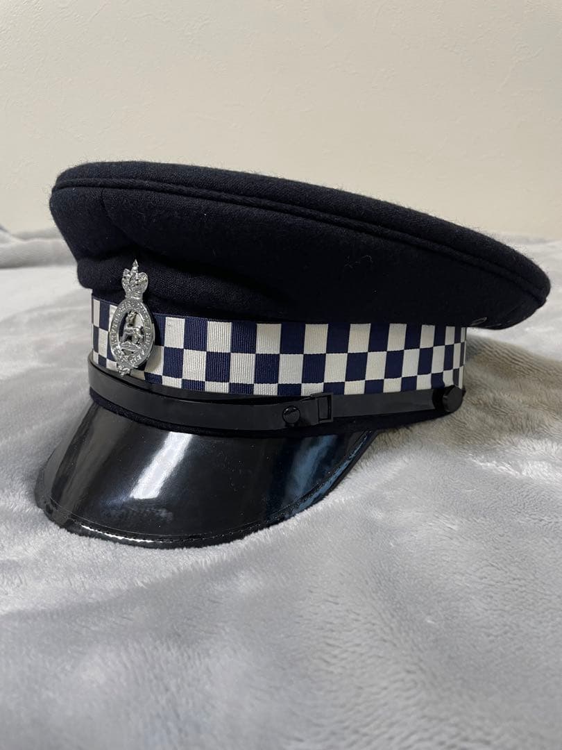 [レア物] イギリス警察制帽　(ハートフォードシャー警察) 57cm レア物] イギリス警察制帽 (ハートフォードシャー警察) 57cm レア物
