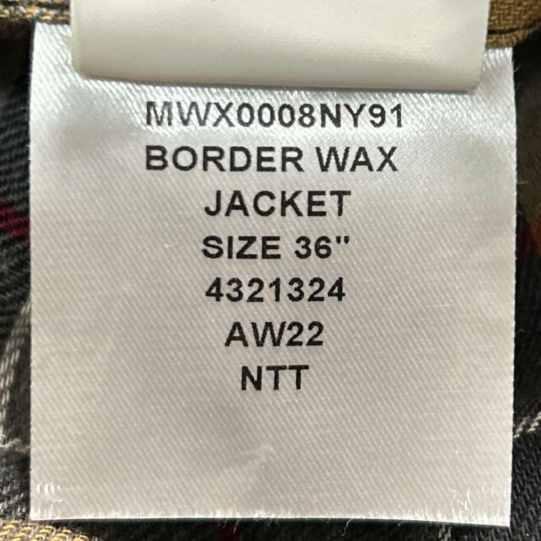 22AW Barbour / BORDER WAX ネイビー サイズ36