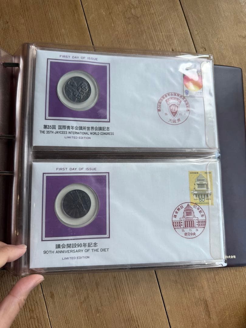 ジンギスカン様✴︎昭和55年度日本切手初日カバーメダルコレクション