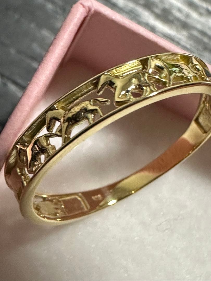 k18リング　馬が9頭ウマクイクリング