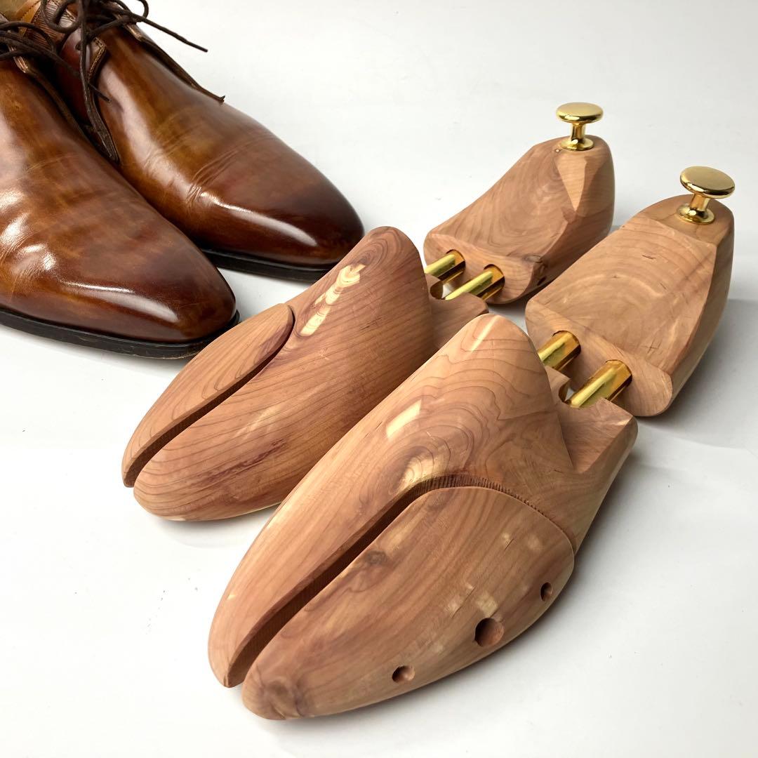 【美品】MAGNANNI パティーヌ　レースアップ　ドレスシューズ　BR 41