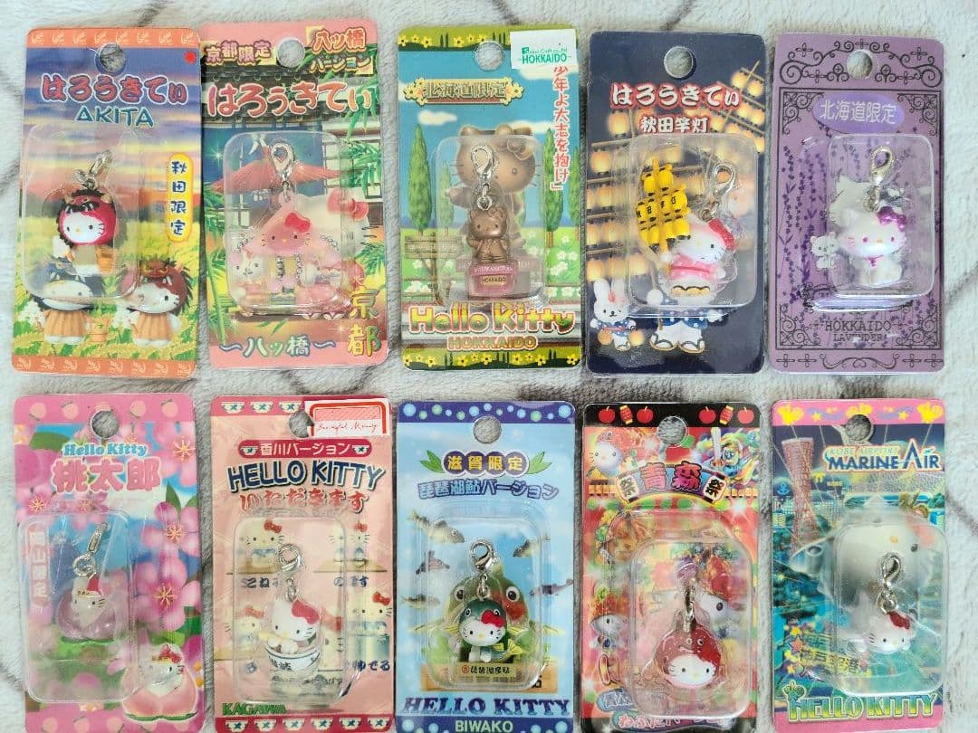 ハローキティ ご当地キティ ストラップ まとめ売り 82点