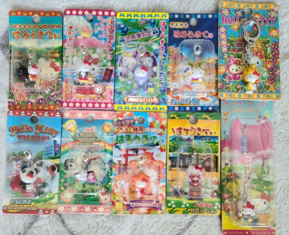ハローキティ ご当地キティ ストラップ まとめ売り 82点