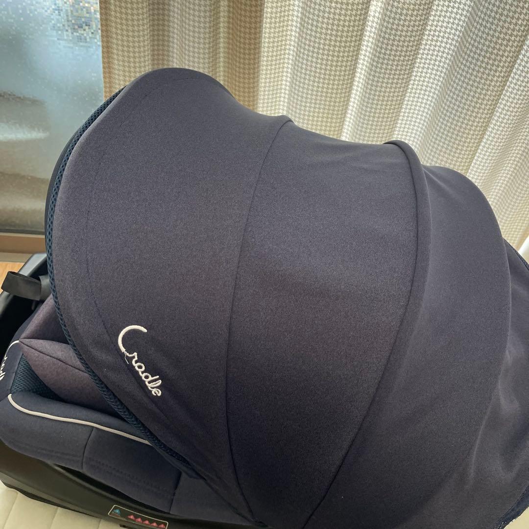 チャイルドシート クレイドル オーカクルターンプライム ISOFIX ネイビー