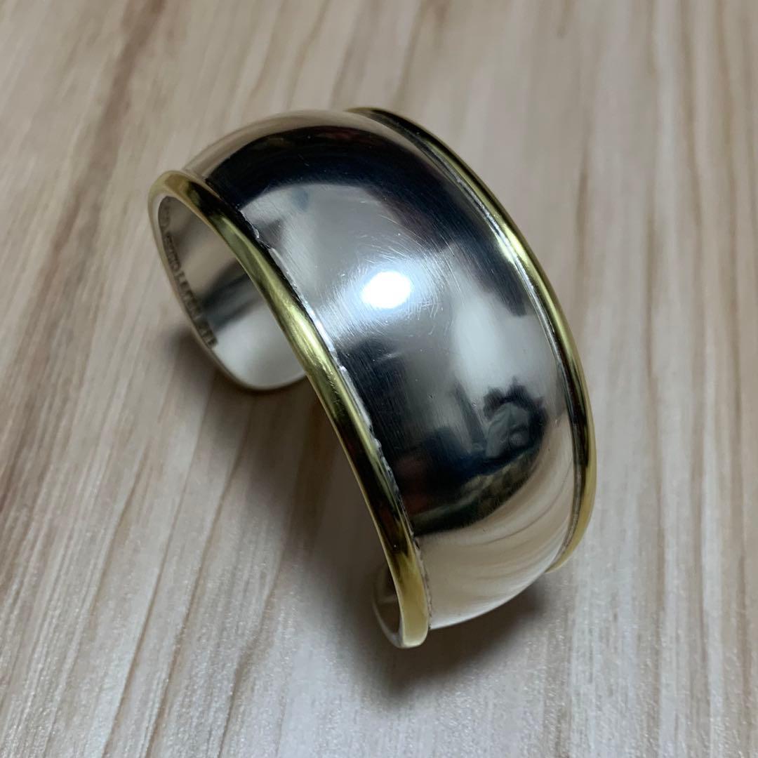 美品 ヴィンテージ メキシカンジュエリー ボーンカフ ブレスレット TAXCO