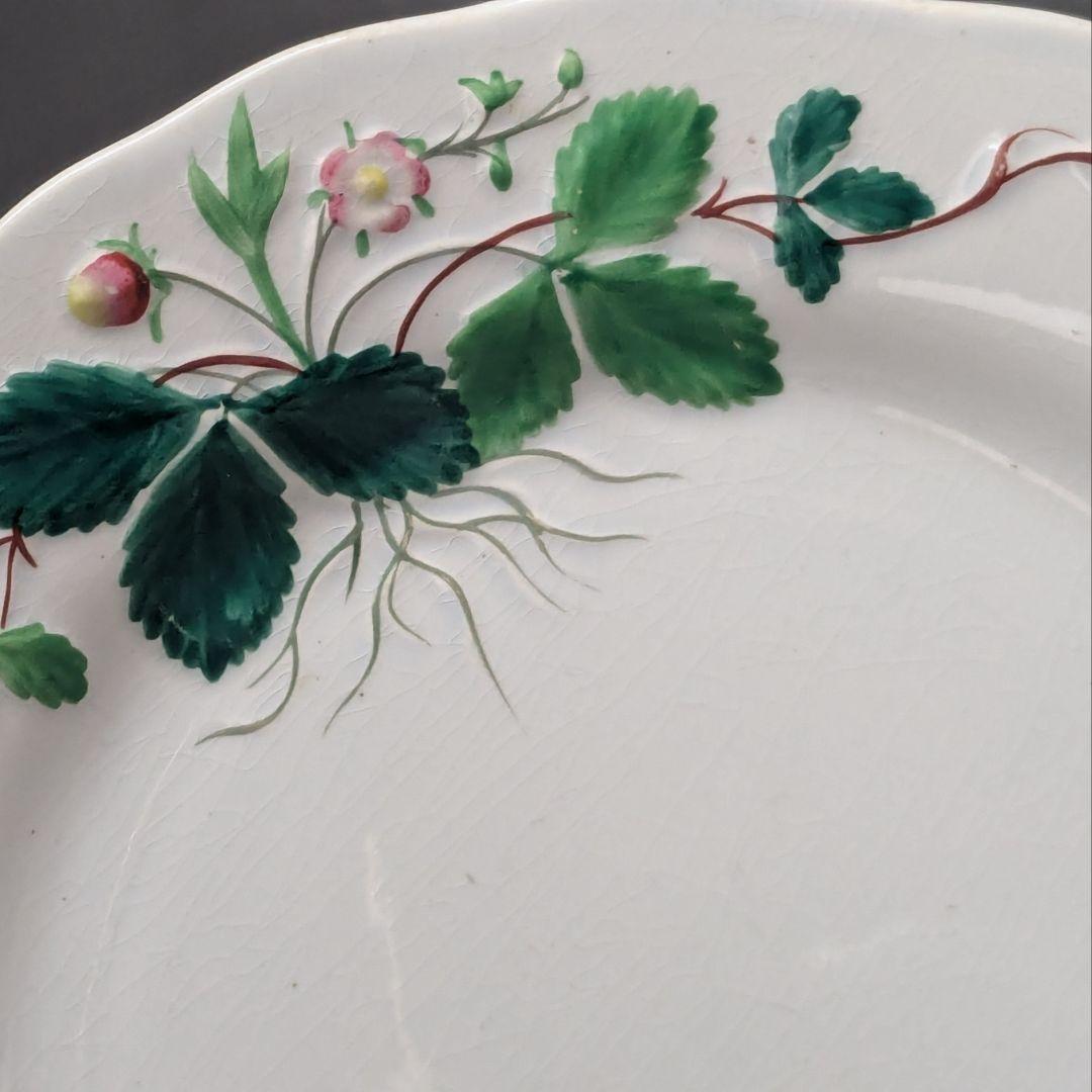 クレイユモントロー バルボティーヌの苺皿 FRAISE レリーフプレート