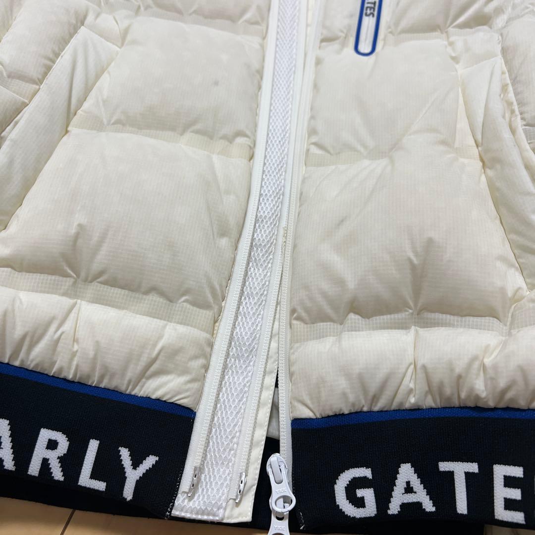 【美品】パーリーゲイツ　カルストホワイトダック羽毛ストレッチダウン　オフホワイト