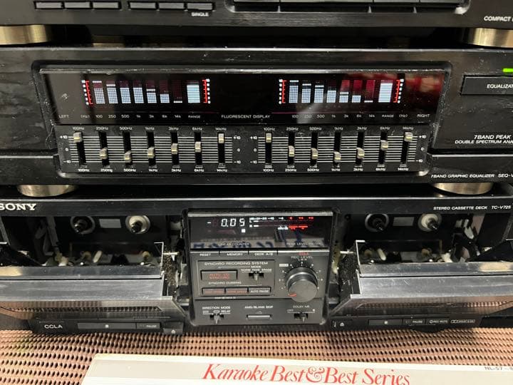 内蔵BT付きSONY システムコンポ LBT-V725中古完動品レコード付き