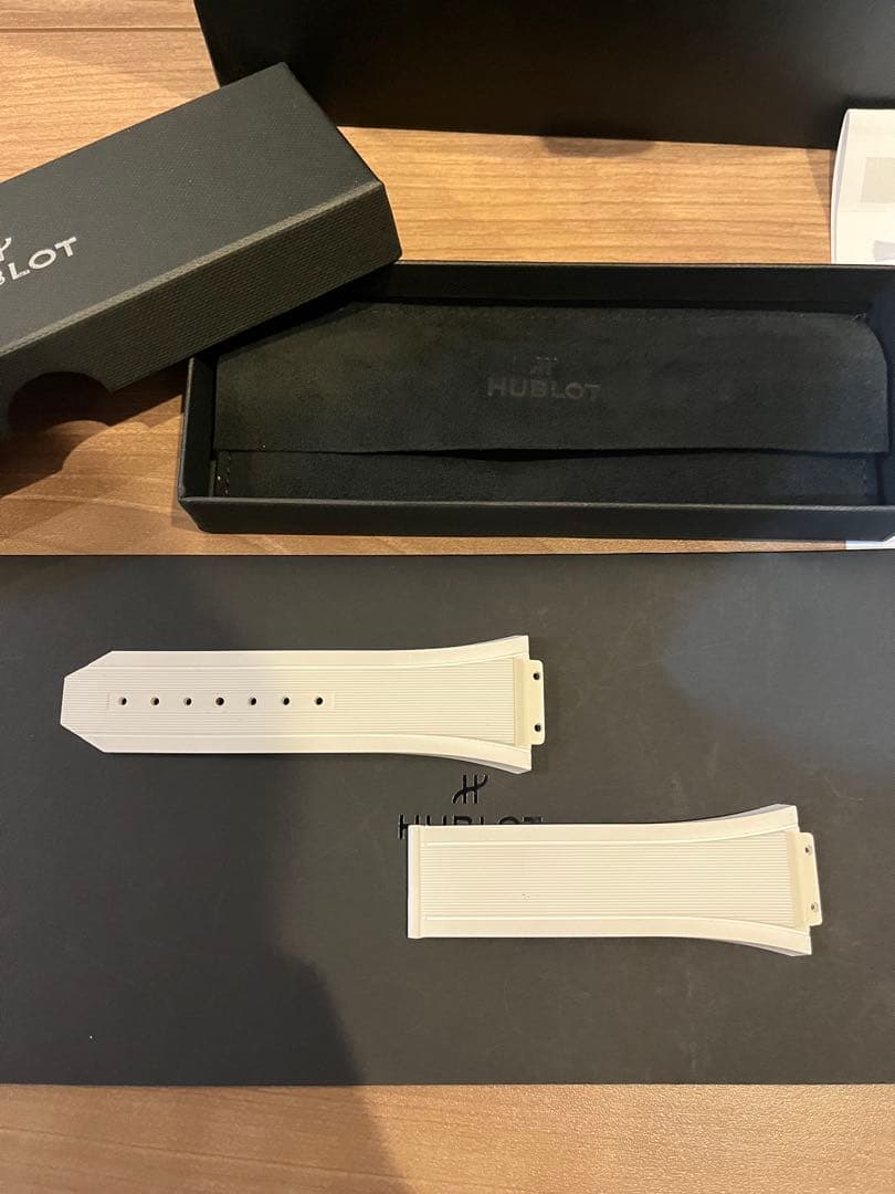 ウブロ 純正 ラバーベルト Hublot ホワイトラバーベルト